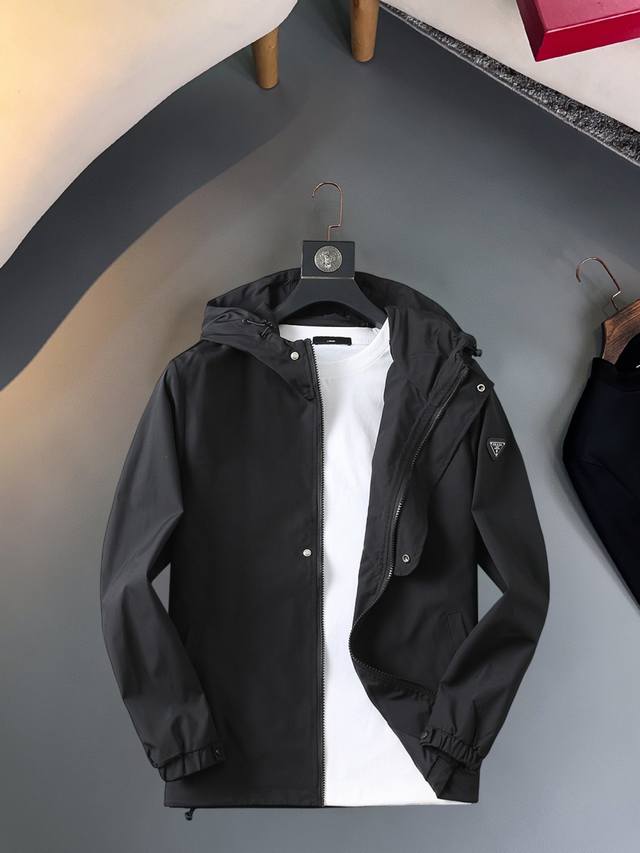 same style as the official Prada website, now on sale! New 2025 Spring men's jac