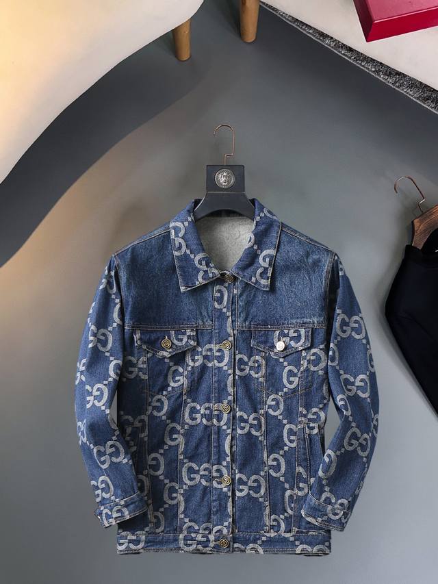 Gucci official website style, now on sale! A new spring 2025 men's denim jacket,