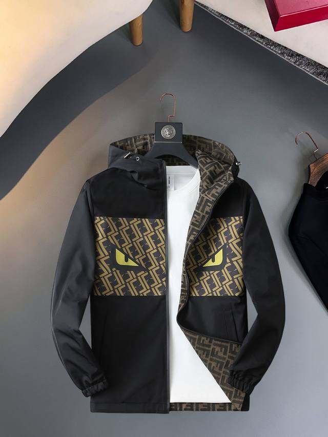 same style as Fendi's official website, now on sale! New Spring 2025 men's jacke
