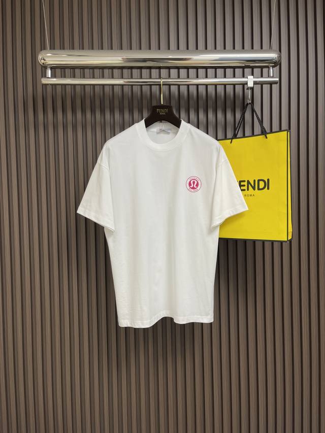 Lululemon's new printed crew neck T-shirt! Made of 320g heavyweight 32-yarn cott