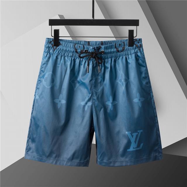 2025 Spring/Summer new T-shirt. Men's round neck classic logo beach pants made o