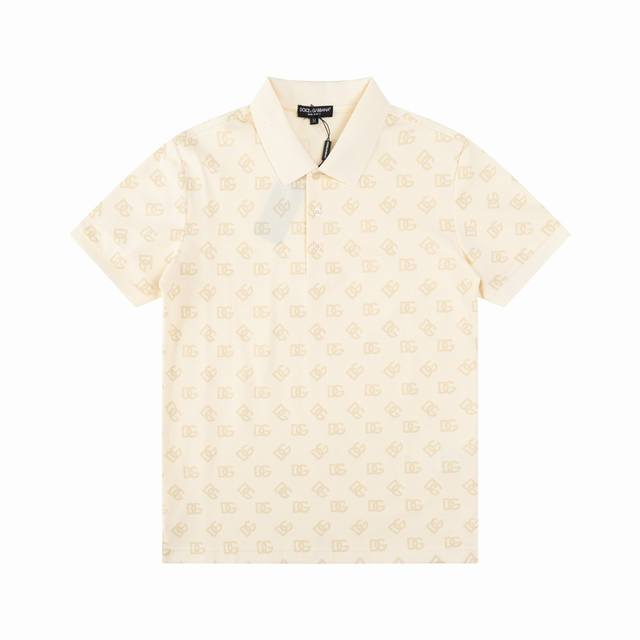 D&G official replica! High-end original! New Spring/Summer 2025 short-sleeved la