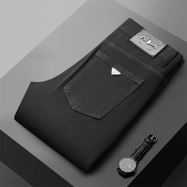 Prad 25Ss new spring/summer men's slim straight jeans. These early spring models