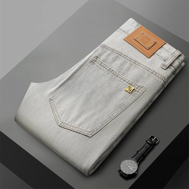 Give 25Ss Spring/Summer new men's wide-leg jeans. Early spring style. Super soft