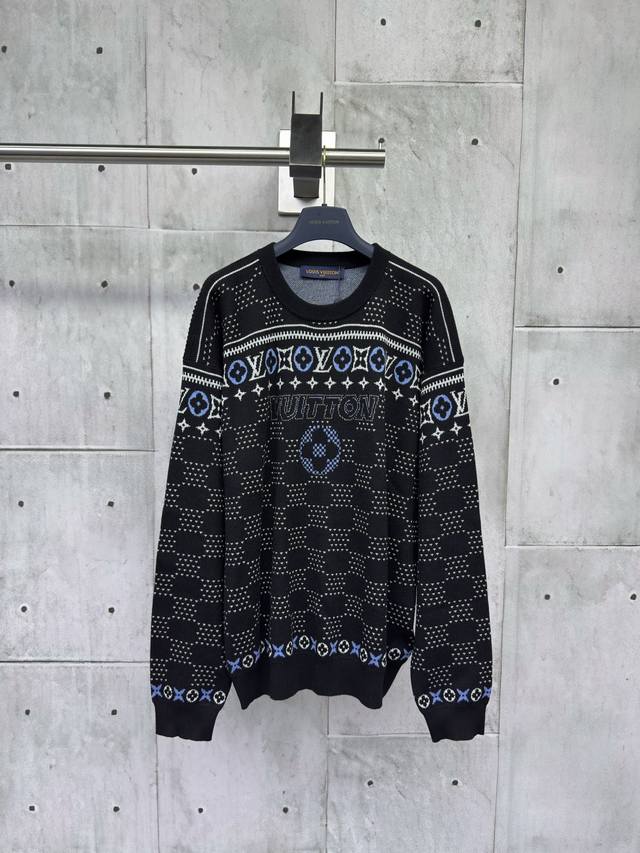 Louis Vuitton Ski Collection Jacquard Knit Sweater Craftsmanship: Crafted from a