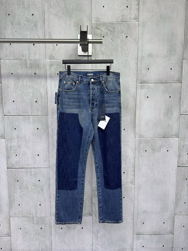 Dior Signature Embroidered Jeans Description: Made of custom blue twill denim kn