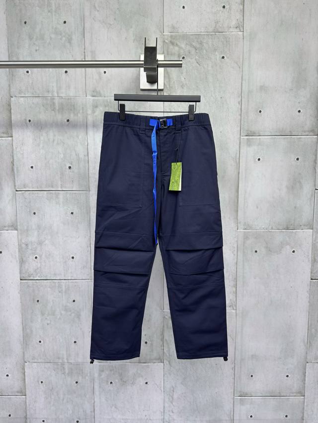 Gucci Lock-Button Work Trousers Description: Made of custom cotton fabric, origi