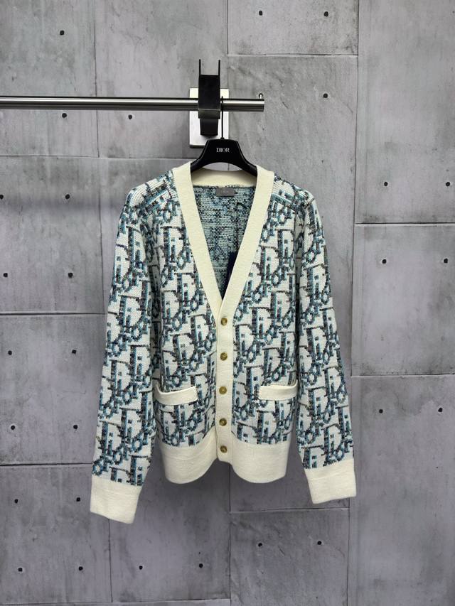 Dior Full Print Jacquard Letter Cardigan Sweater Process Description: We use hig