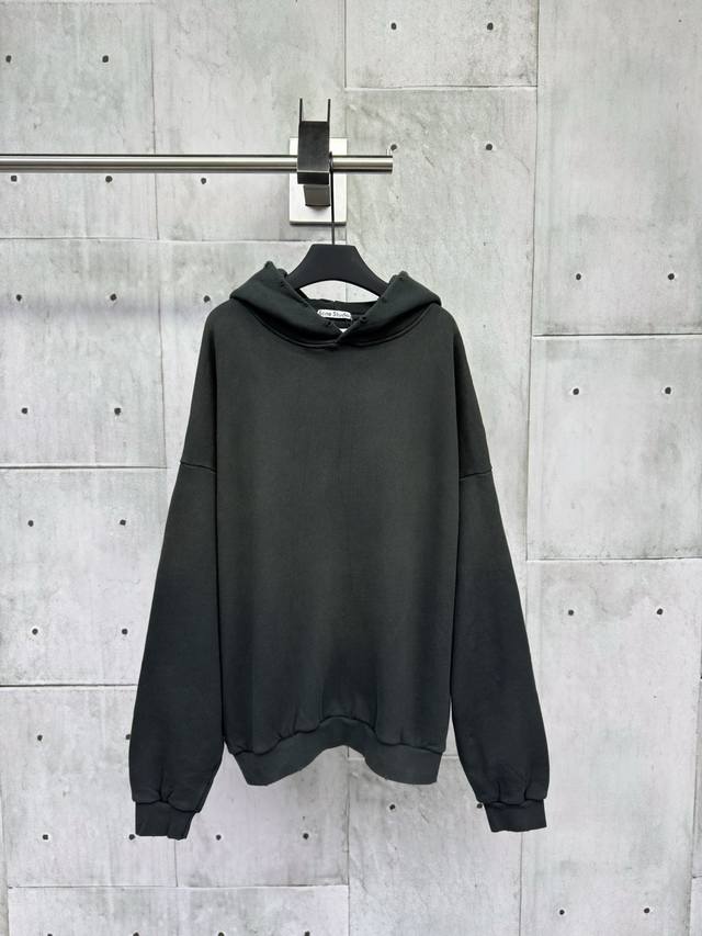 Acne Studios 25Ss 1996 distressed washed baseball jacket with a matte, frosted t