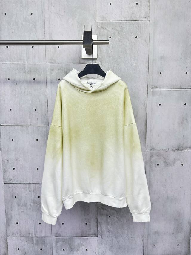 Acne Studios 25Ss 1996 distressed washed baseball jacket with a matte, frosted t
