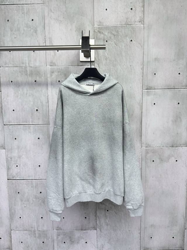 Acne Studios 25Ss 1996 distressed washed baseball jacket with a matte, frosted t