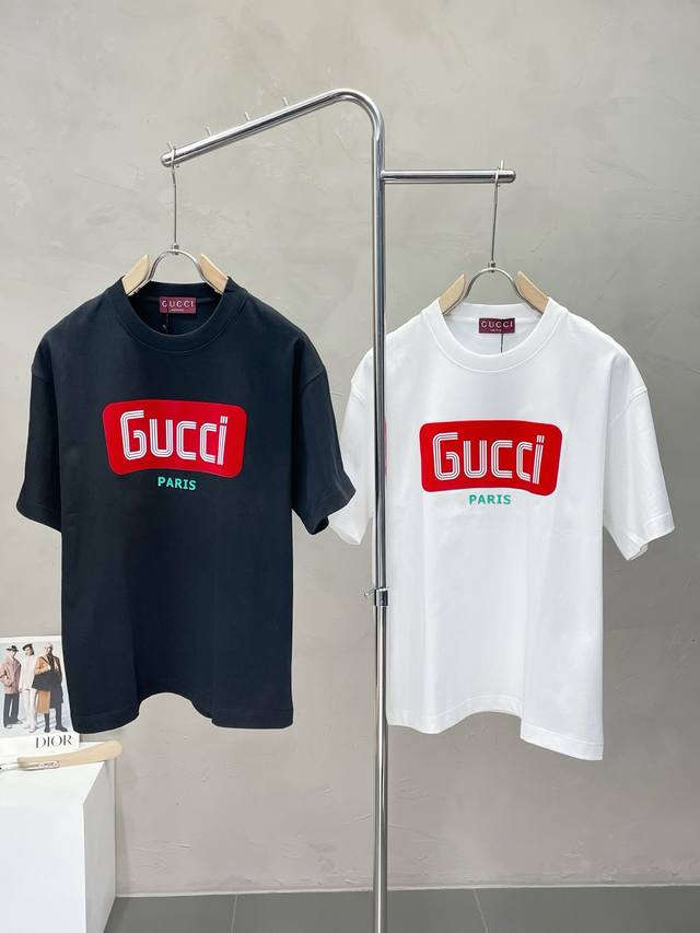 Gucci exclusive new original men's casual spring and summer short-sleeved high-e