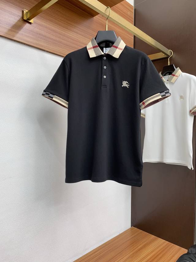 Burberry's new 2025 Spring/Summer fine-grain pique business Polo features a mini