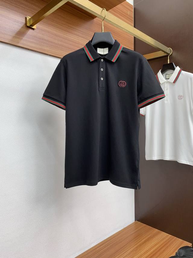 Gucci's new Spring/Summer 2025 fine-grained pique business Polo features a minim