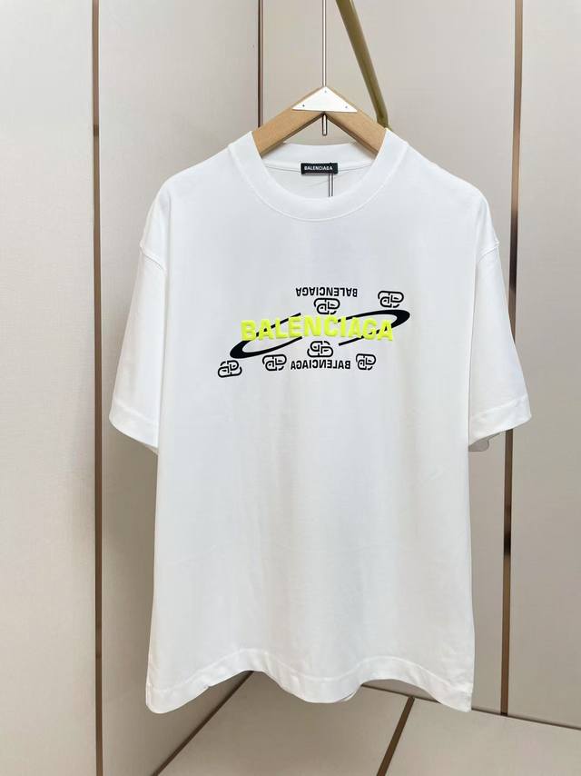 Balenciaga's new foam lettering T-shirt features a modular, repeating pattern th