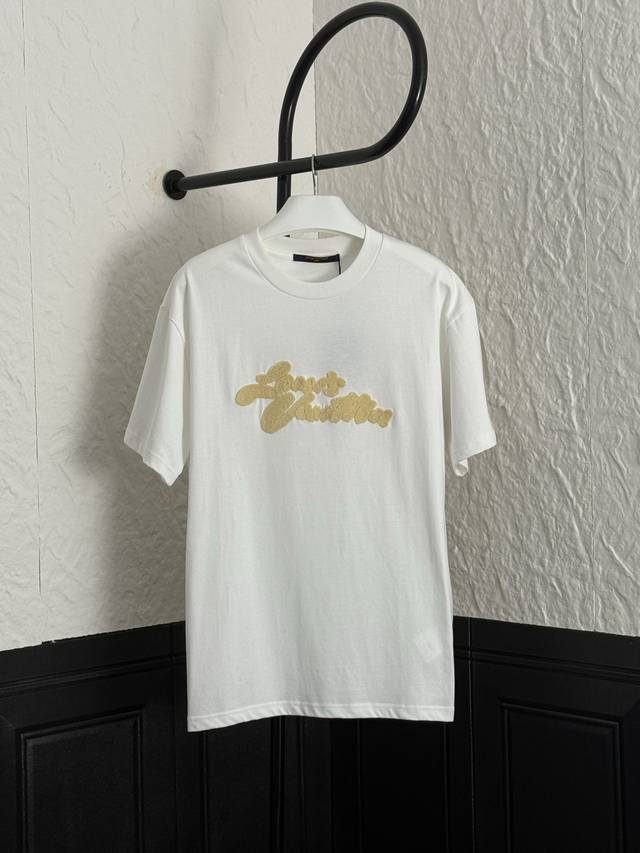 Lv Louis Vuitton 25Ss towel embroidery short-sleeved T-shirt Size: S-Xl