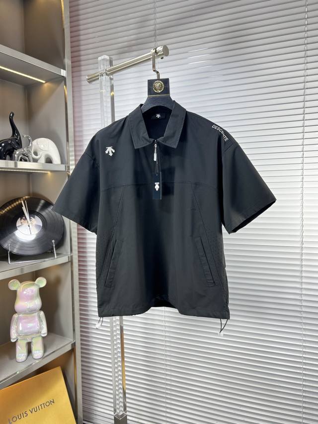 Desc* Descente Ss25 new summer short-sleeve top with top-notch logo, stylish and