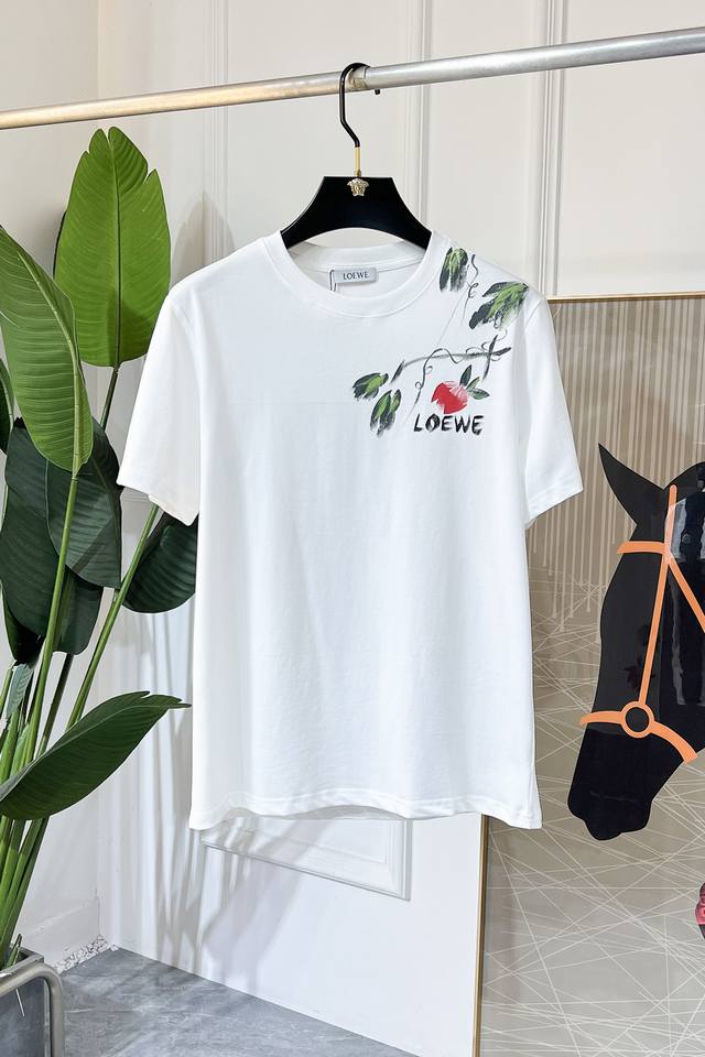 Loewe 2025Ss Year of the Snake Spring and Summer boutique short-sleeved T-shirt