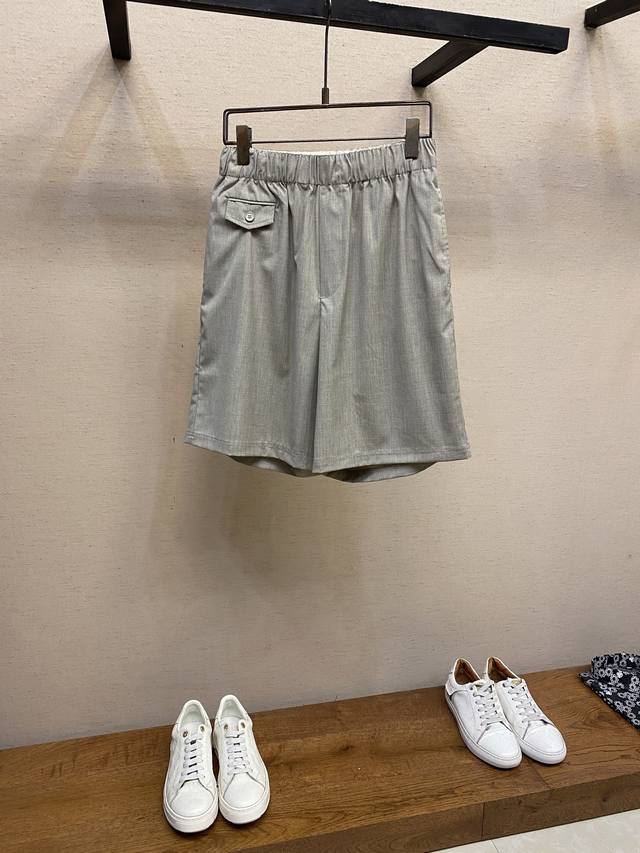 Bv, wool blend casual shorts, pure cotton fabric casual pants, the latest model