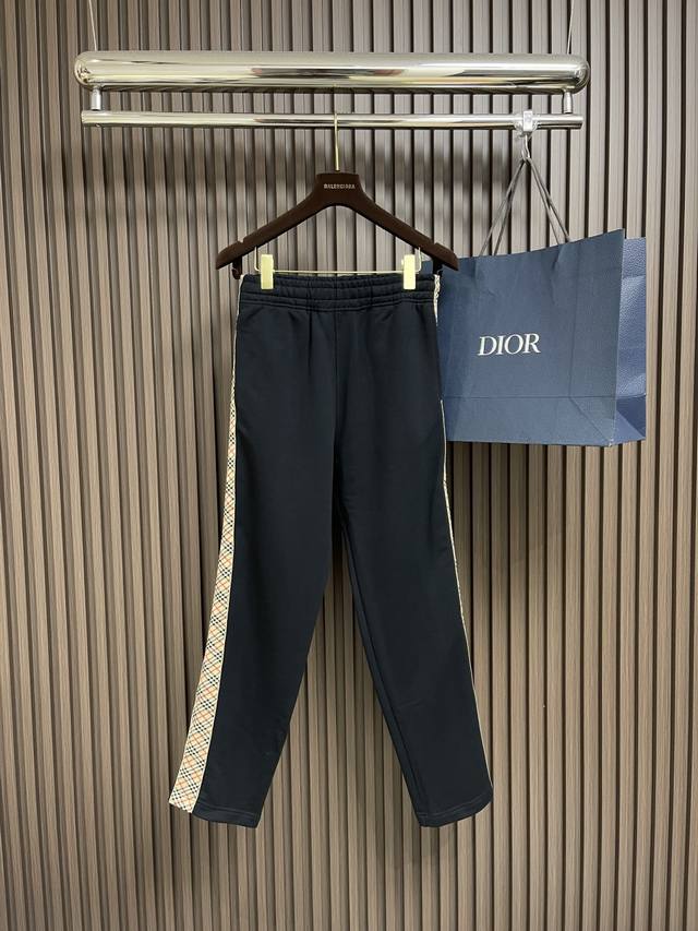 Burberry 2025Fw early autumn new knitted terry trousers, casual and simple desig