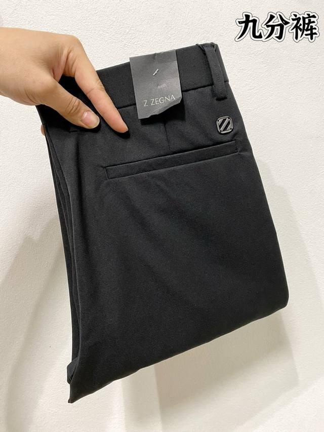 Zegna casual pants, cropped trousers, new spring/summer 2025Ss high-end custom p
