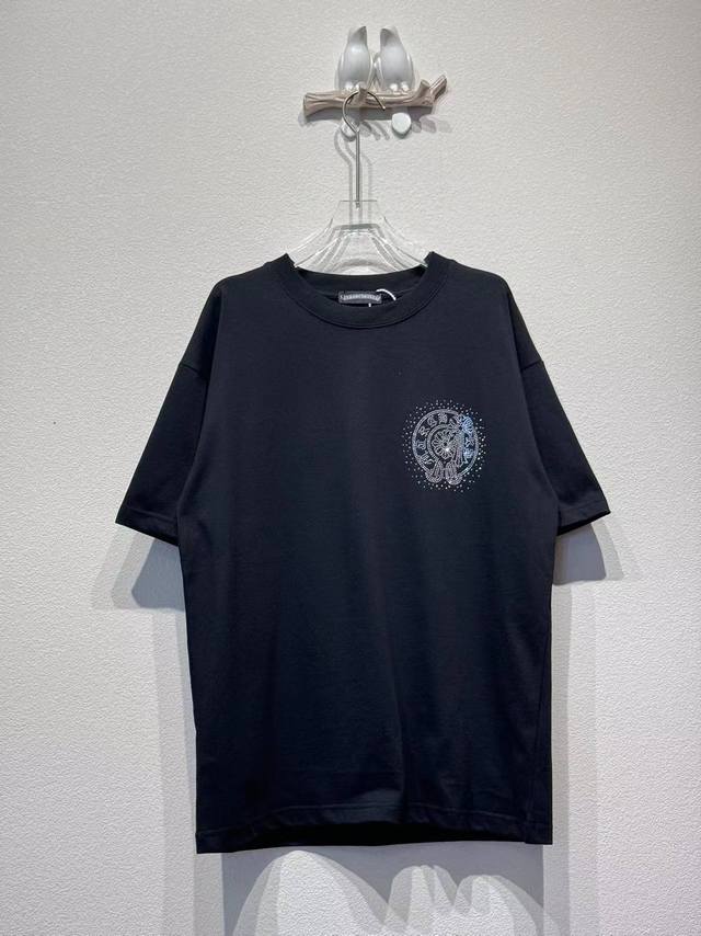 Ch beaded horseshoe cross short sleeves