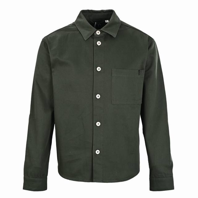 buttons, and I-shaped buttons on the placket. It has a denim style and is import