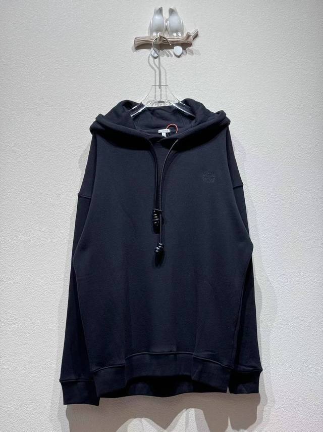 Loe embroidered logo hooded sweatshirt