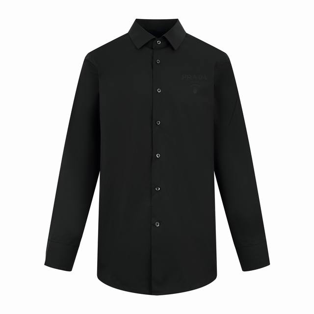 Prada Logo hot stamping shirt is customized. The ultra-thin memory cotton textur