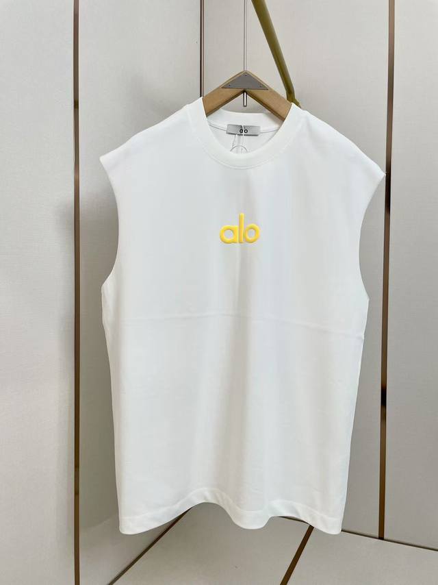 Alo 2025 new silicone lettering vest. The silicone lettering is three-dimensiona
