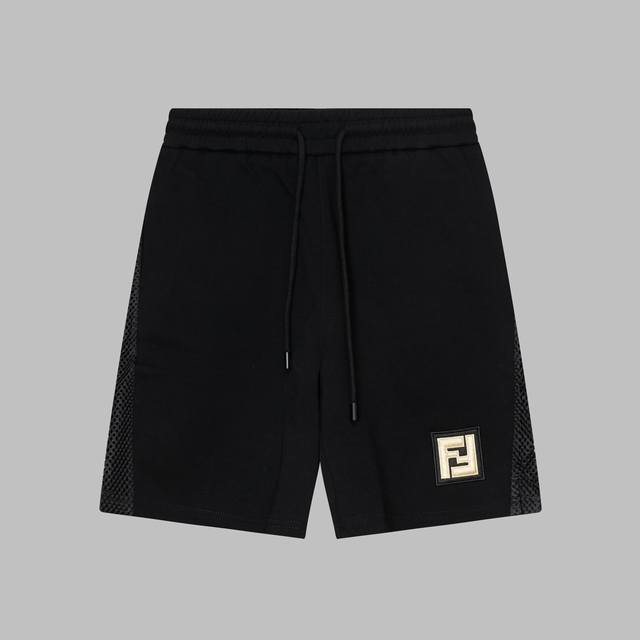 embroidered mesh with logo logo shorts, made of high-quality cowhide fabric, wit