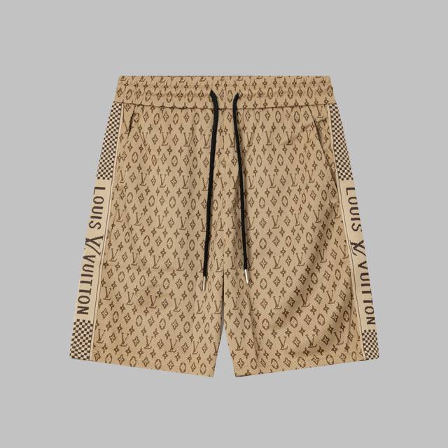 Louis Vuitton Webbing Old Fashioned Jacquard Towel Pants Ss New Knitted Shorts,