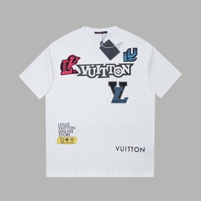 Louis Lv 25Ss early spring new short-sleeved shirt with toothbrush embroidery an