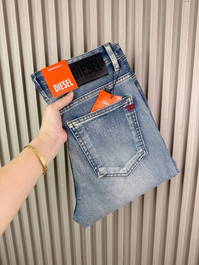 High-end Diesel men's jeans collection, new brand styles for fall 2025. Made wit