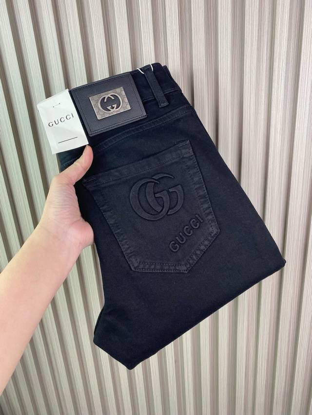 High-end Gucci men's jeans boutique series, 2025 autumn new brand new style, one