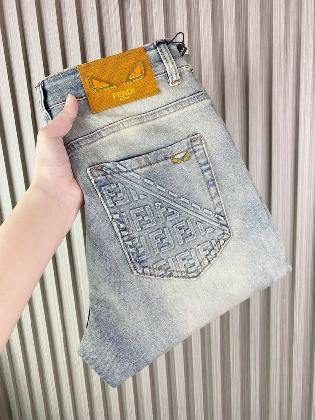 High-end boutique Fendi men's jeans boutique series, 2025 autumn new brand new s