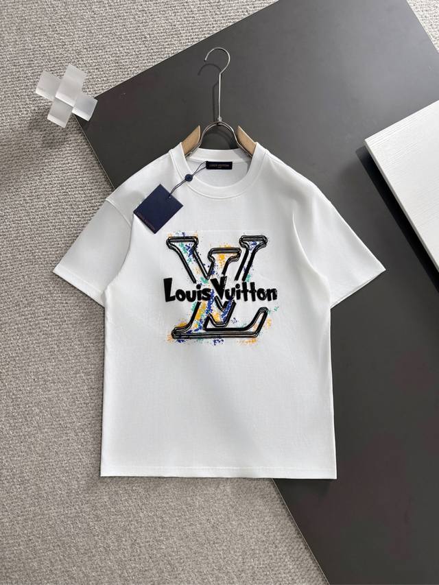 Lv 2025 Spring/Summer new release! High-end custom short-sleeved crew neck T-shi
