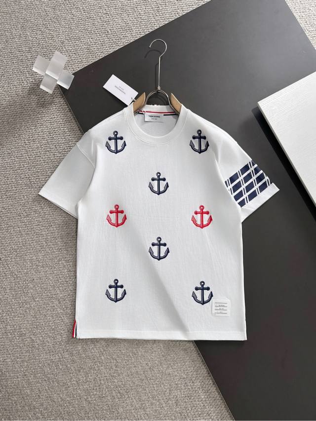 Tb*2025 Spring/Summer new release! High-end custom short-sleeved crew neck T-shi