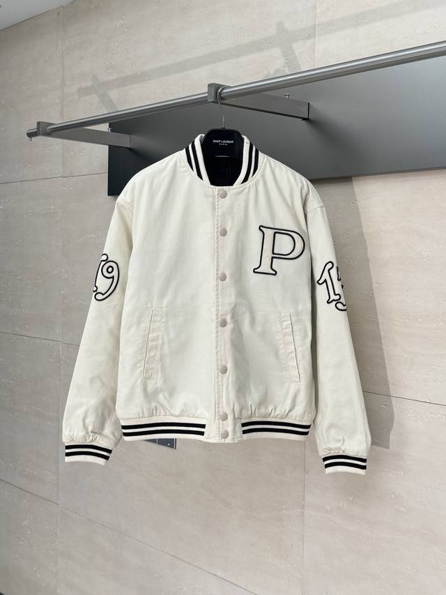 Prad* 25Fw new flight jacket baseball jacket selected vintage cotton fabric, the