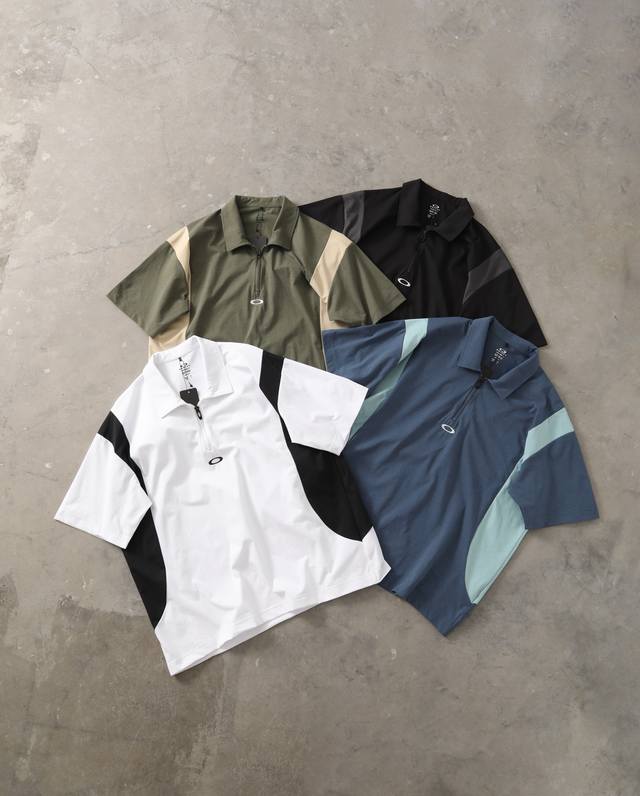 Oakley 2025Ss Spring and Summer Series Functional Quick-Drying Splicing Half-Zip