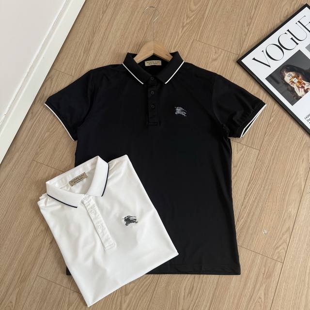 Burberry's classic, essential warhorse logo lapel polo shirt is crafted from a l