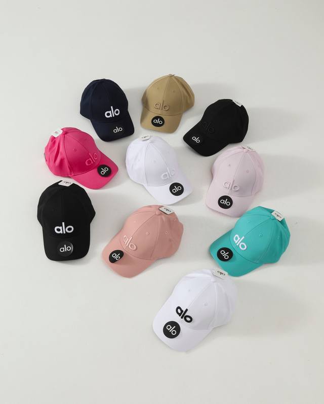 This set of Alo baseball caps is available in ten colors. It looks great on ever