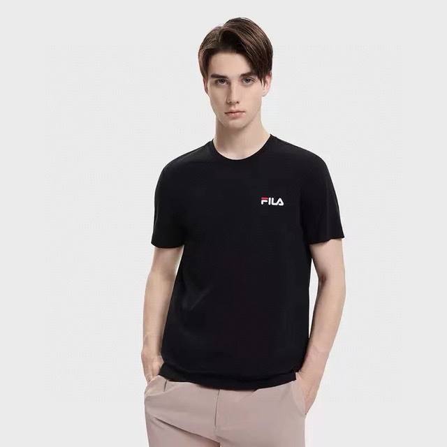 High quality, Sydney paper packaging Flla Fusl0N Fila couple short-sleeved T-shi