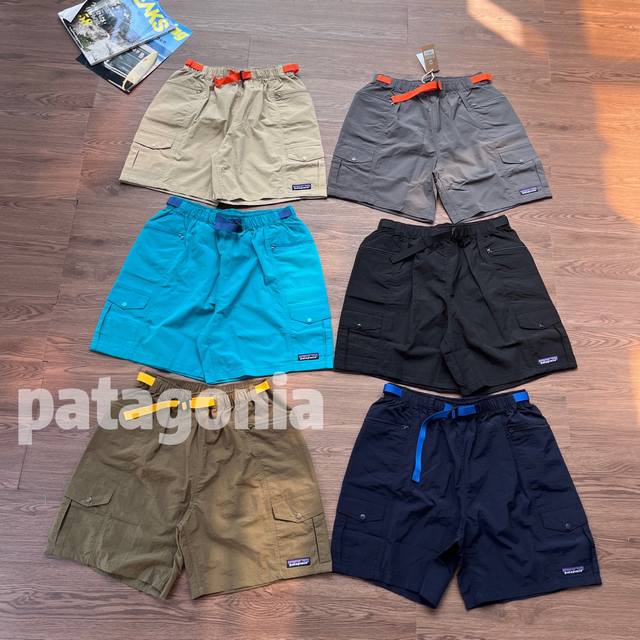 Top-quality, original Patagonia 25Ss, new in six colors, with contrasting waistb
