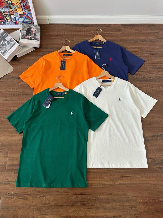 Style: Rl009 Ralph Lauren 2025 Summer New Colorway Pure Cotton 240g Tajima Embro