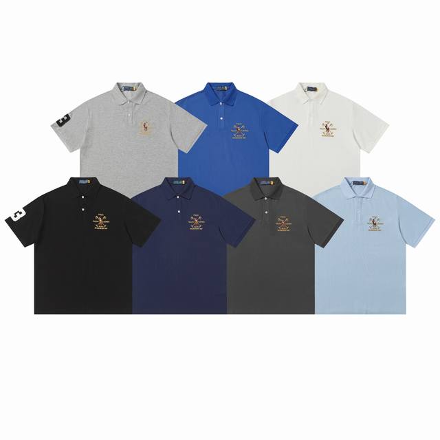 Ralph Lauren classic logo embroidered polo shirt. Made of fine cotton piqu