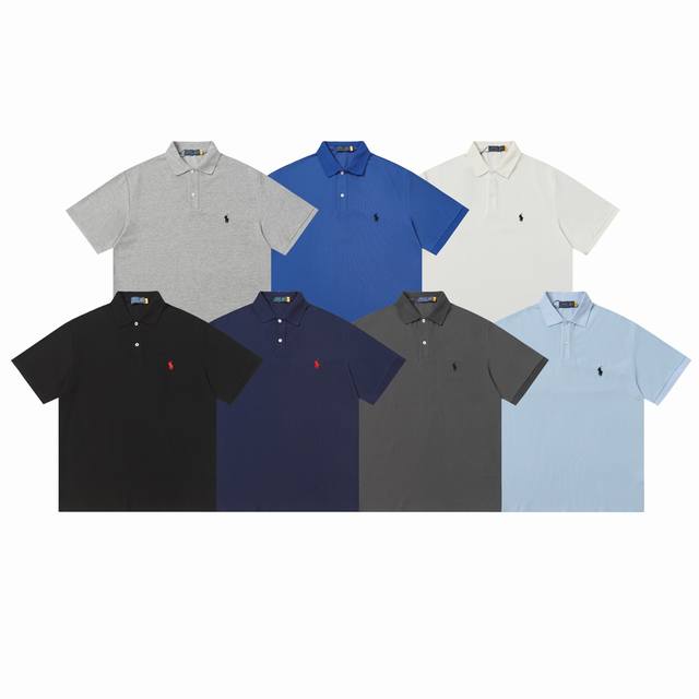 Ralph Lauren classic logo embroidered polo shirt. Made of fine cotton piqu