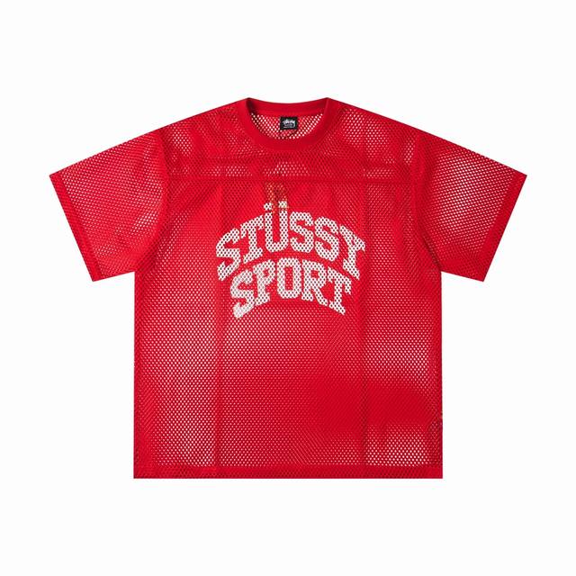 Stussy sports casual jersey letter printing classic style skateboard casual spor