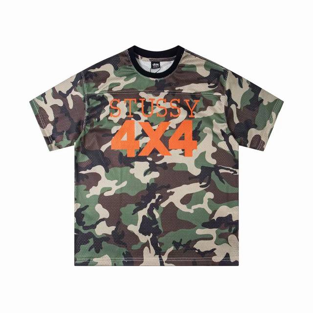 Stussy sports casual jersey letter printing classic style skateboard casual spor