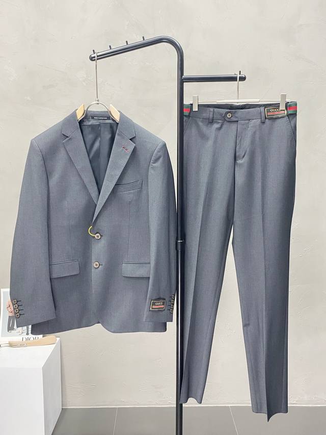 suit. Single-breasted jacket and trousers. Gucci's new spring/autumn suit, a sim